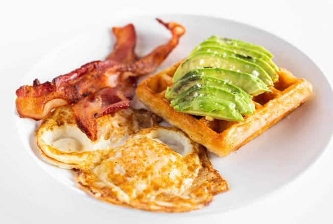 Order Breakfast Plate food online from Waffle Love store, American Fork on bringmethat.com