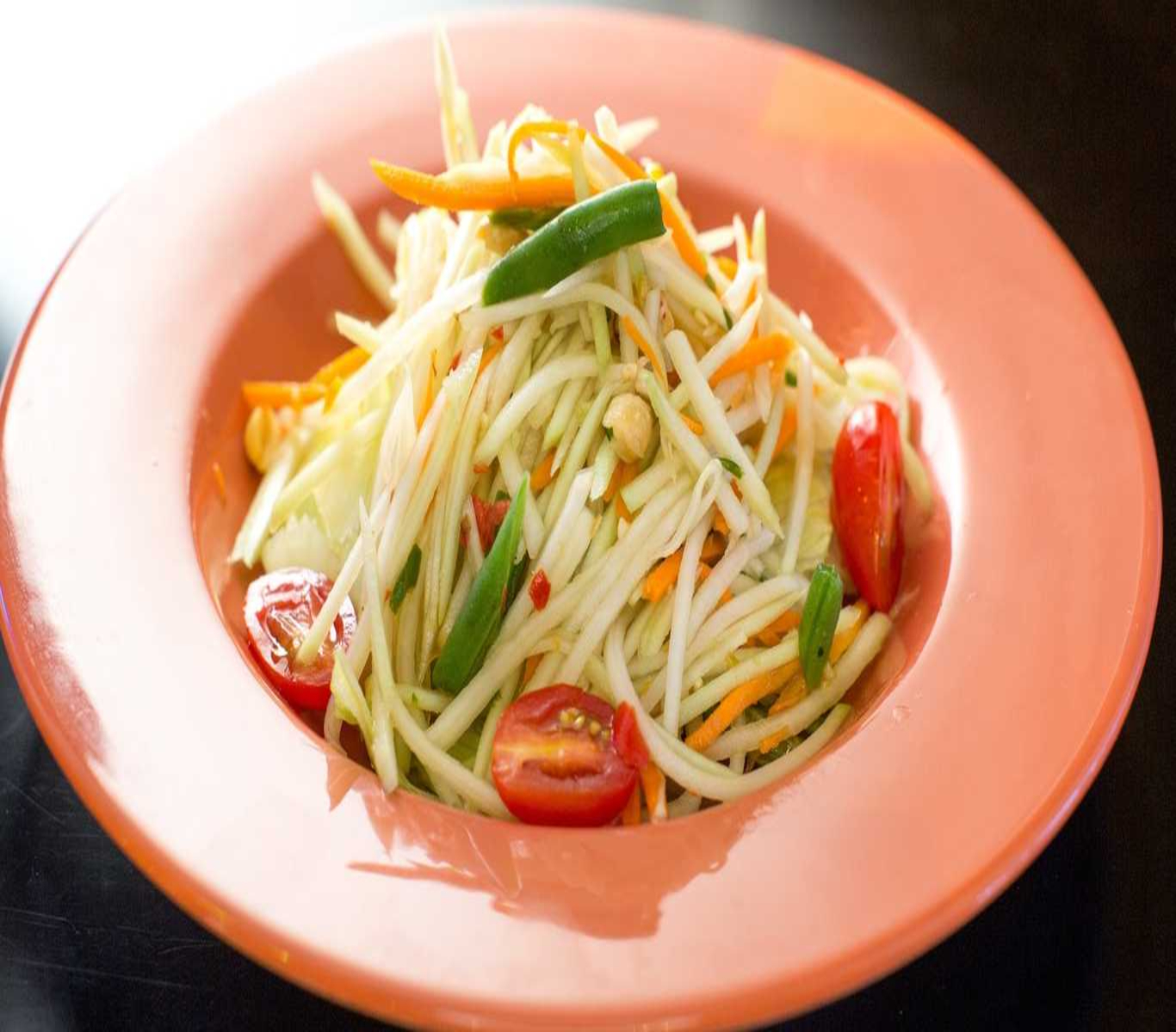 Order Papaya Salad Tray food online from At Nine Restaurant & Bar store, New York on bringmethat.com