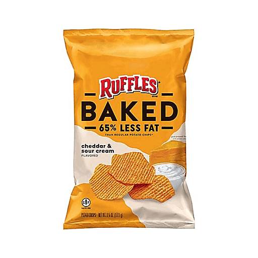 Order Ruffles Baked Cheddar & Sour Cream (6.25 OZ) 130714 food online from BevMo! store, Greenbrae on bringmethat.com
