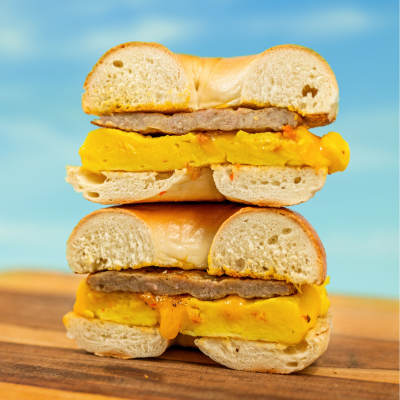 Order Sausage, Egg N Cheese food online from Bagel Boys store, Santa Monica on bringmethat.com