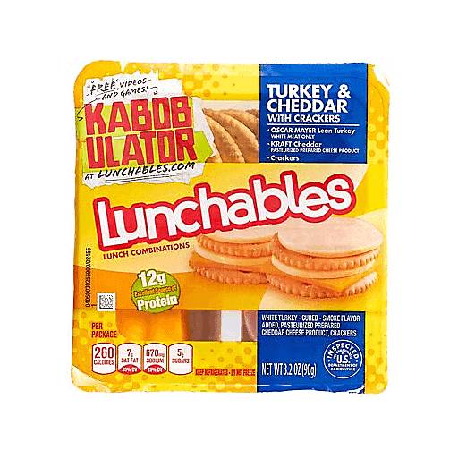 Order Oscar Mayer Turkey and Cheddar Lunchable With Crackers (3.2 OZ) 133843 food online from Bevmo! store, Pasadena on bringmethat.com