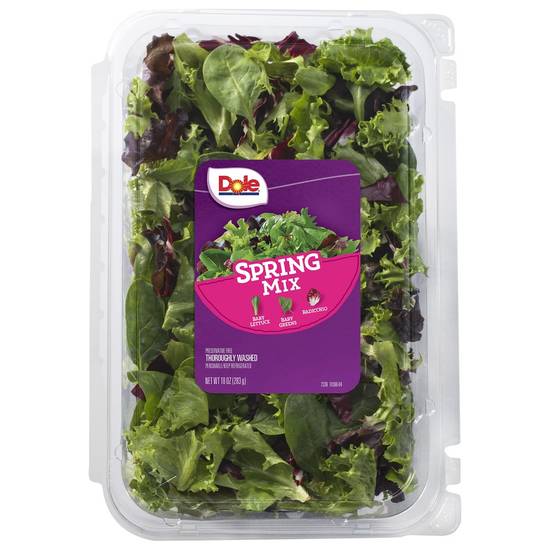 Order Dole · Spring Mix Salad (10 oz) food online from Shaw's store, Raynham on bringmethat.com