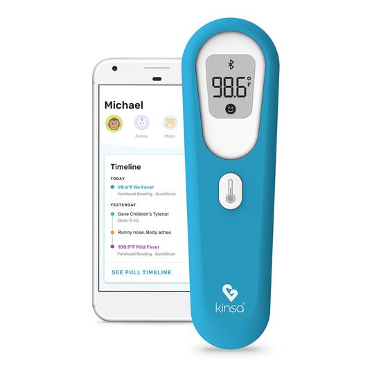 Order Kinsa QuickScan Non-Contact Smart Thermometer (1 ct) food online from Rite Aid store, Wilmington on bringmethat.com
