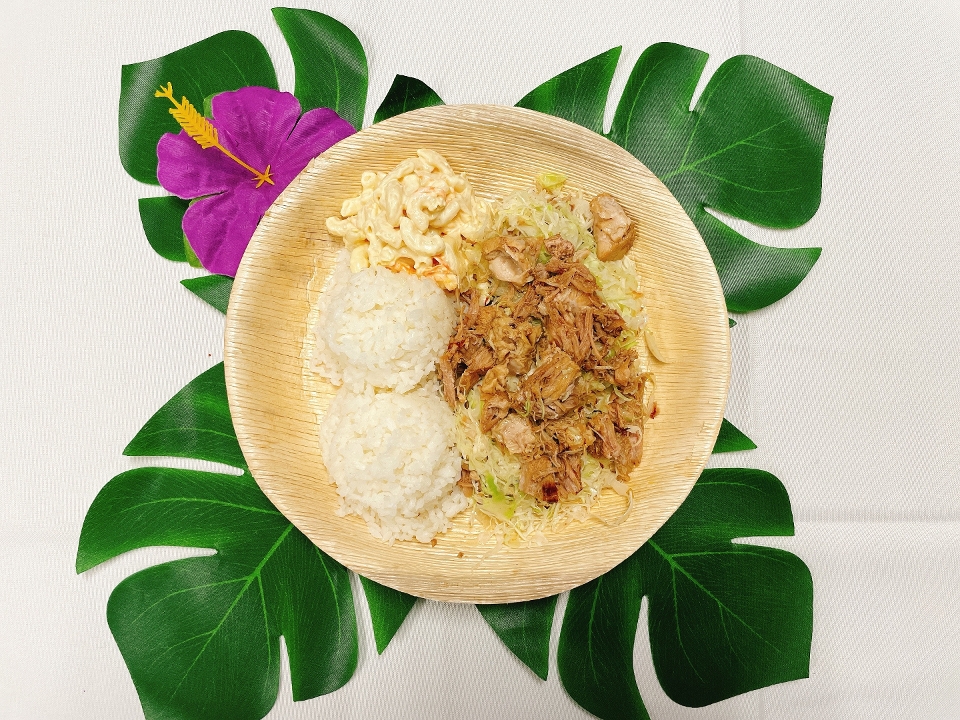 Order Kalua Pork With Cabbage food online from Waikiki Kitchen store, San Leandro on bringmethat.com