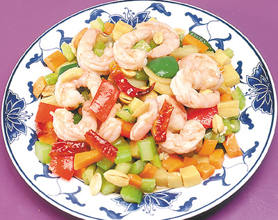 Order 119. Kung Po Shrimp food online from Boulevard Chinese Restaurant store, Elmwood Park on bringmethat.com