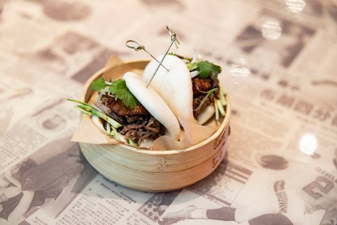 Order Roast Duck Bao food online from Hawkers Asian Street Fare store, Charlotte on bringmethat.com