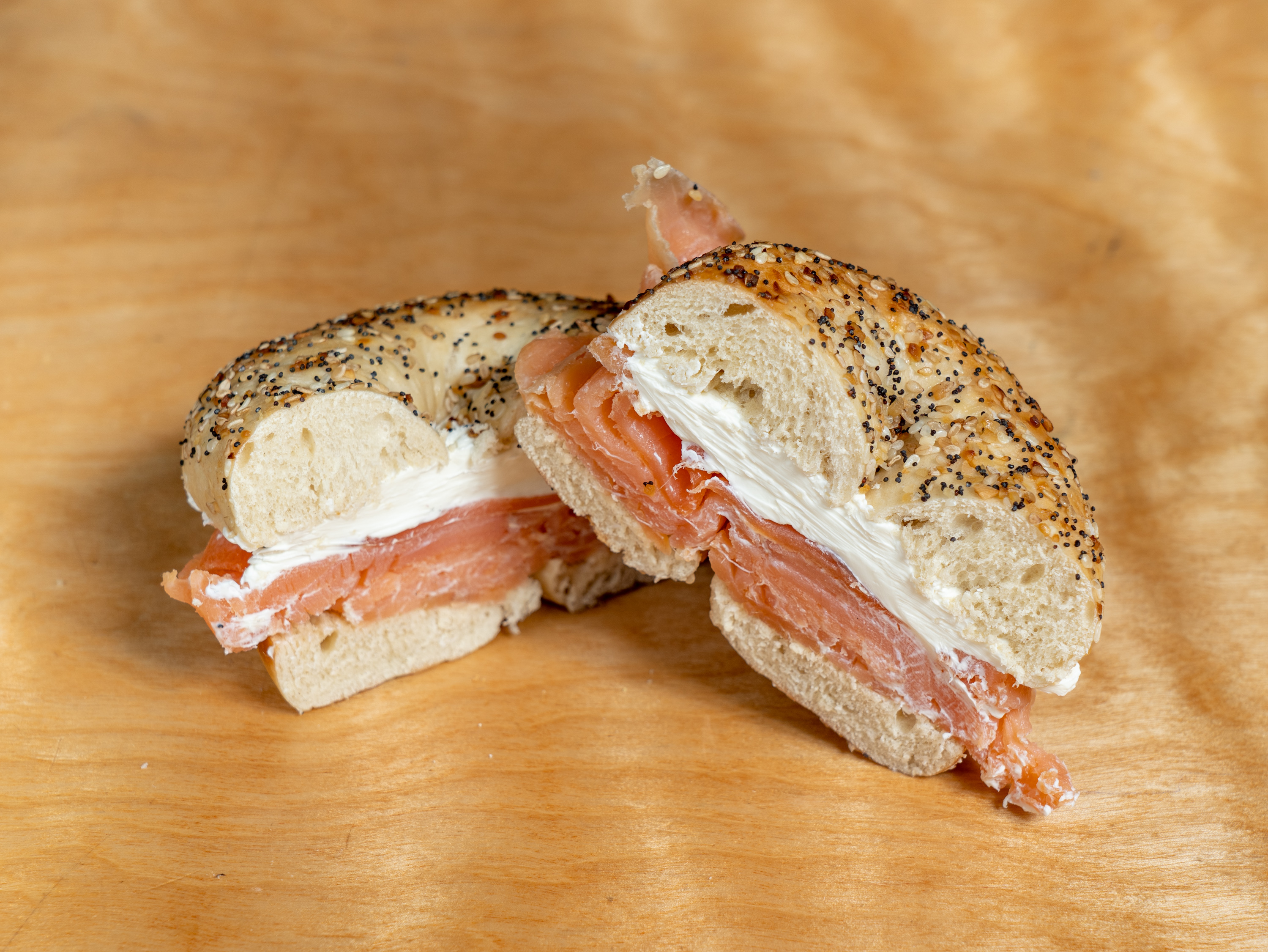 Order Bagel with Lox Cream Cheese food online from Hudson Cafe & Grocery store, New York on bringmethat.com