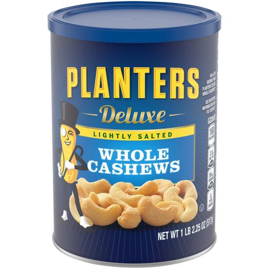 Order Planters Deluxe Lightly Salted Whole Cashews (18.25 oz) food online from Rite Aid store, Eugene on bringmethat.com
