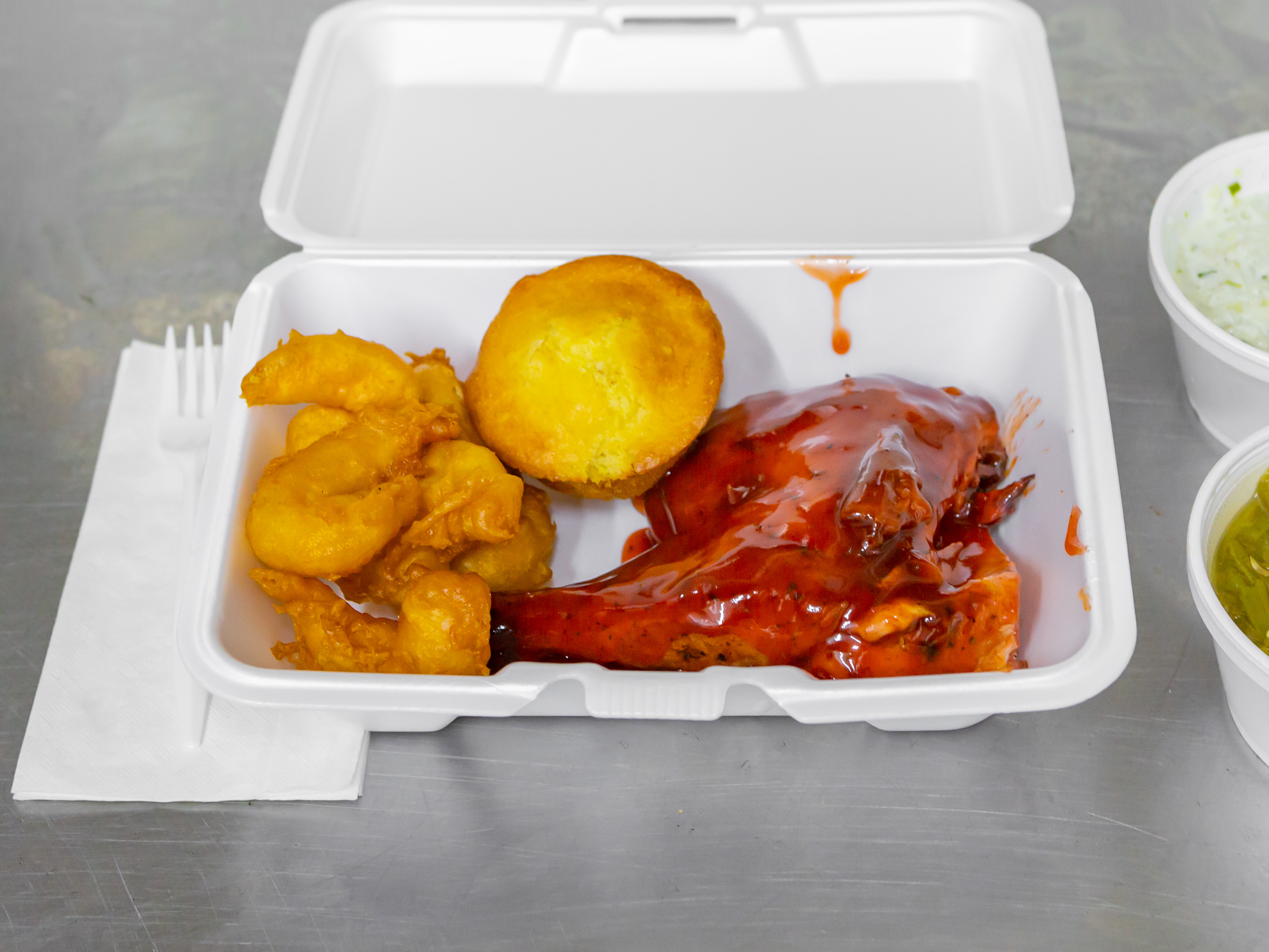 Order Chicken and Shrimp Dinner food online from Uptown Bbq store, Detroit on bringmethat.com