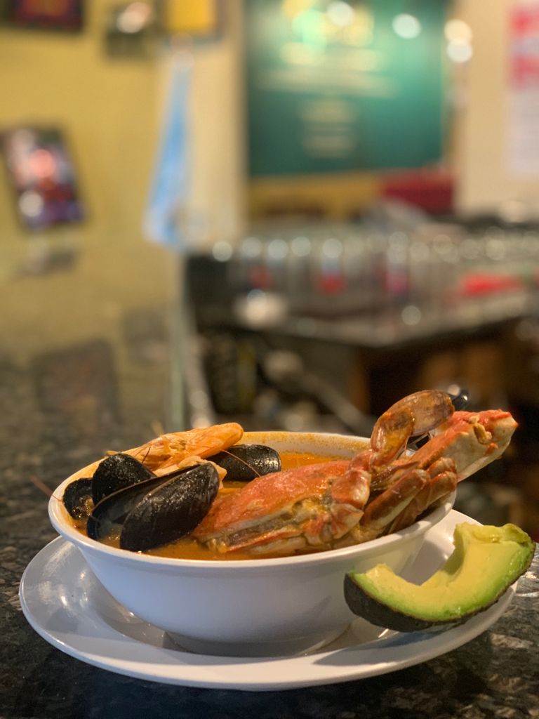 Order Sopa de Mariscos food online from Puchica Bar And Grill store, Sherman Oaks on bringmethat.com