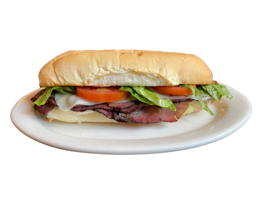 Order Roast Beef w/ Cheese Sandwich food online from Raffallo's pizza store, Los Angeles on bringmethat.com