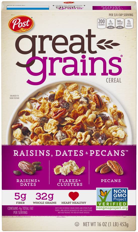 Order Great Grains Raisins, Dates & Pecans, 16 OZ food online from CVS store, ORANGEBURG on bringmethat.com