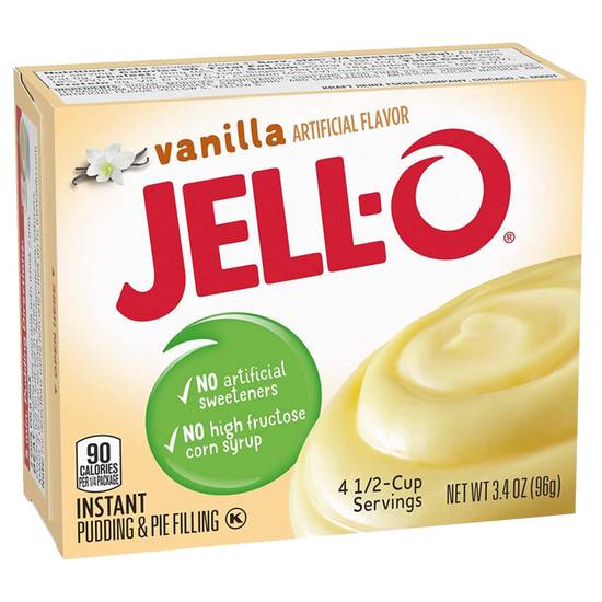 Order Jello Vanilla Flavored Instant Pudding & Pie Filling 3.4oz food online from Everyday Needs By Gopuff store, Littleton on bringmethat.com