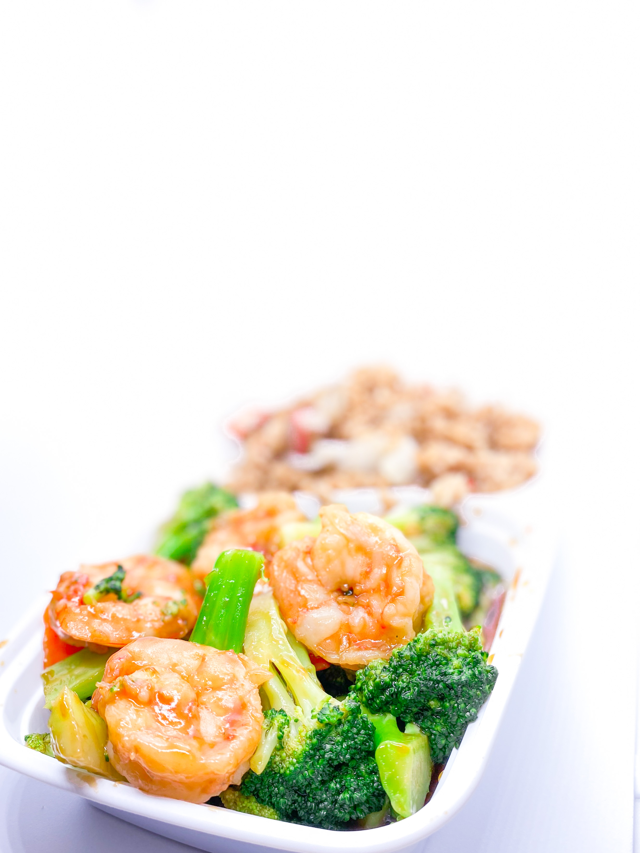 Order Shrimp with Broccoli Combination Platter food online from Dream House Asian Bistro store, Philadelphia on bringmethat.com