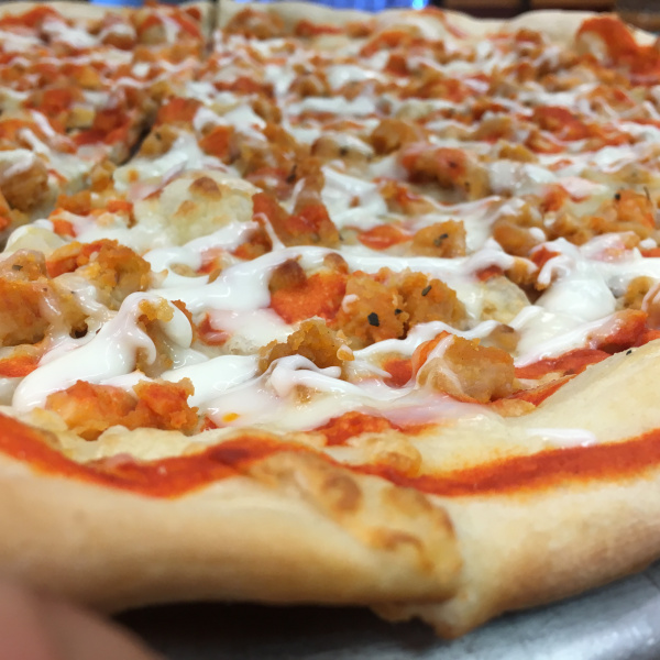 Order Buffalo Chicken Pizza food online from Mike Bagel Deli Cafe And Pizza store, Roselle Park on bringmethat.com