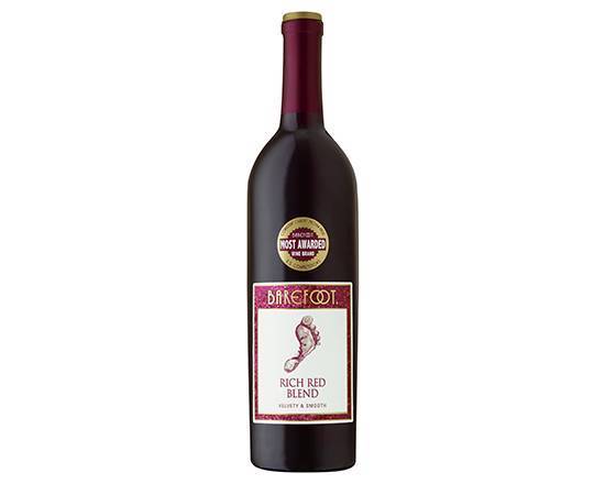 Order Barefoot Cellars Rich Red Blend, 750mL red wine (13.5% ABV) food online from Signal Liquor store, Signal Hill on bringmethat.com