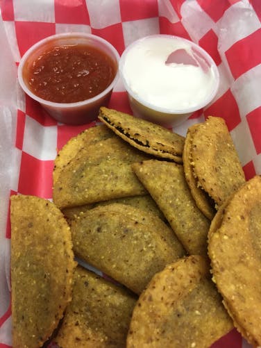 Order Mini Tacos - Appetizer food online from Firepit Pizzeria & Grill store, Springfield on bringmethat.com