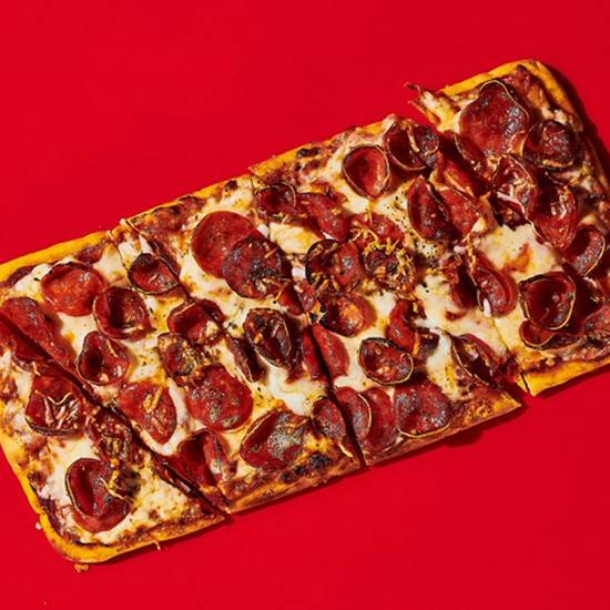 Order Double Pepperoni Flatbread food online from Dave & Buster store, Lawrenceville on bringmethat.com