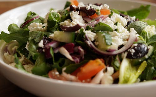 Order Greek Salad - Salad food online from Zpizza store, Huntington Beach on bringmethat.com