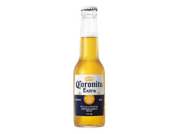 Order Corona Extra Lager Mexican Beer - 24x 7oz Bottles food online from Dallas Fine Wine & Spirits Shoppe store, Dallas on bringmethat.com