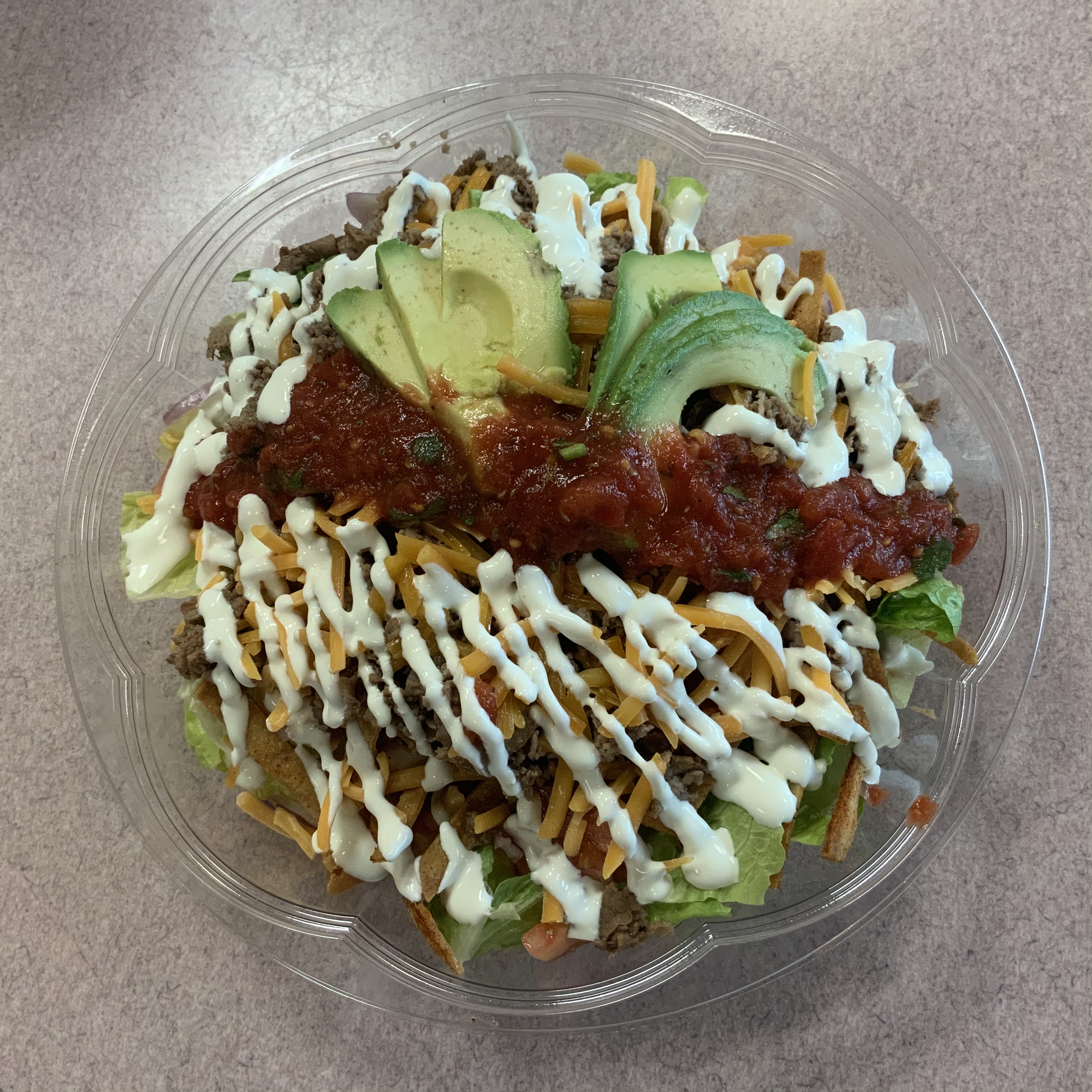 Order NEW Taco salad food online from Nino's Pizzarama store, Royersford on bringmethat.com