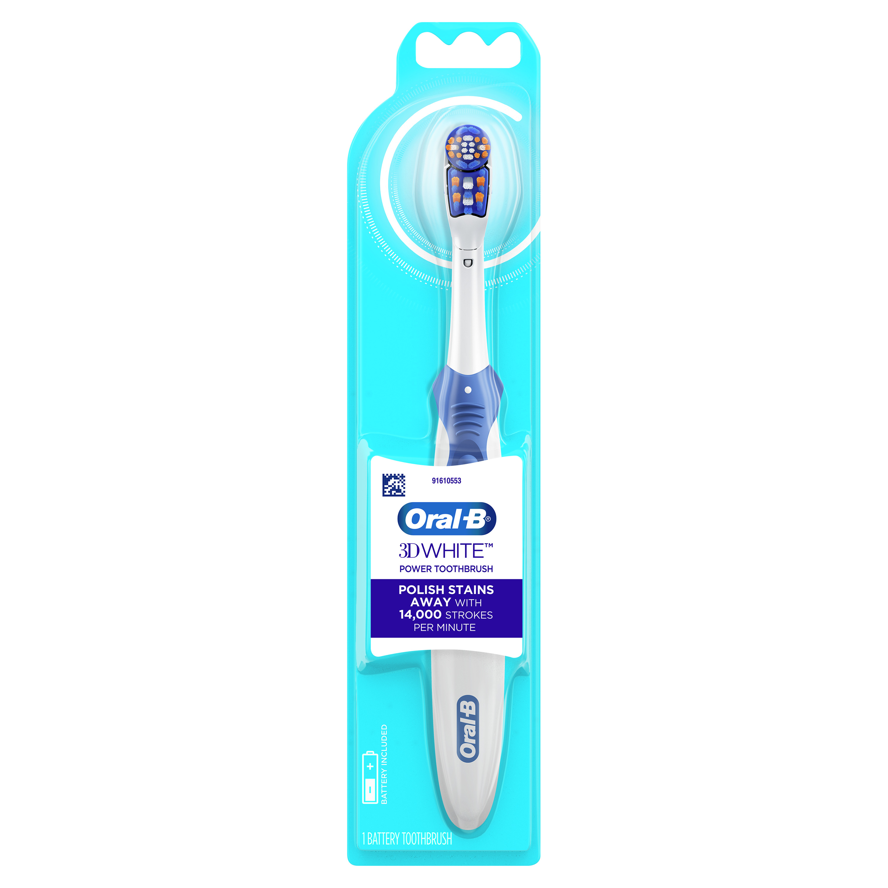 Order Oral-B 3D White Battery Powered Toothbrush food online from Rite Aid store, MILLER PLACE on bringmethat.com