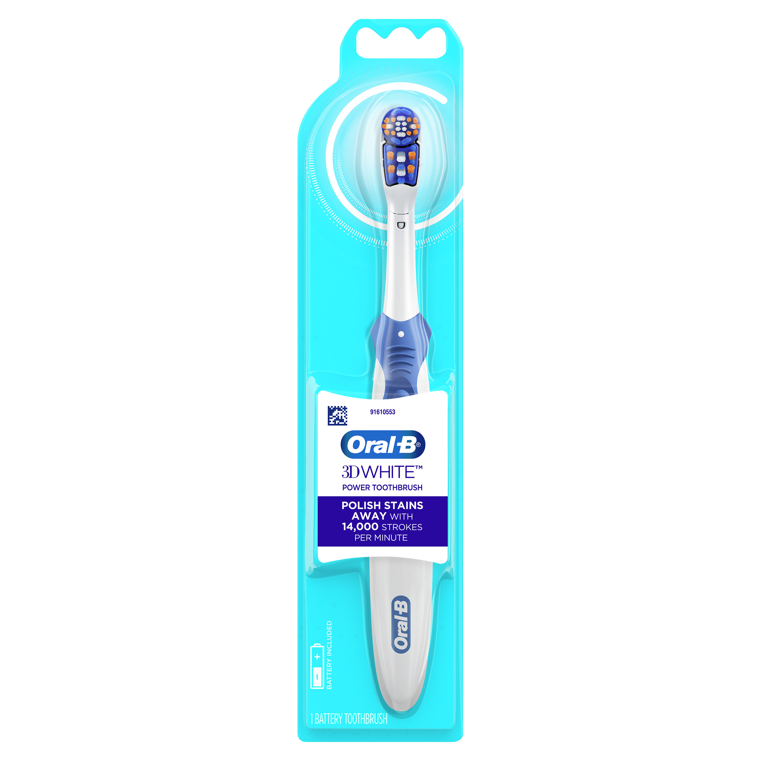 Order Oral-B 3D White Battery Powered Toothbrush food online from Rite Aid store, READING on bringmethat.com