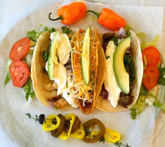 Order **BYO TACOS (3)** food online from Bajas Mexican Fresh Grill store, Wakefield on bringmethat.com
