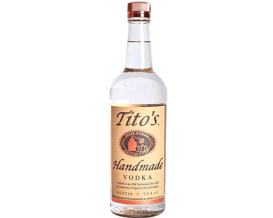 Order Titos Vodka, 750mL liquor (40% ABV) food online from Ranch Market Too store, Yountville on bringmethat.com