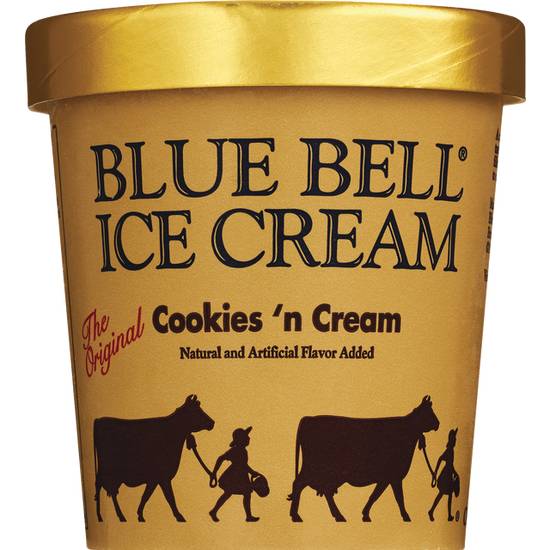 Order Blue Bell Gold Rim Ice Cream Mint Chocolate Chip (1 Pint) food online from Cvs store, PEARL on bringmethat.com