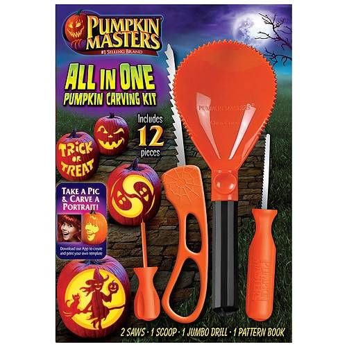 Order Pumpkin Masters ALL IN ONE HALLOWEEN PUMPKIN CARVING KIT - DISPLAY COMPONENT - 1.0 ea food online from Walgreens store, Southlake on bringmethat.com