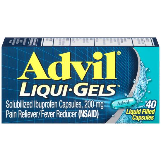 Order Advil Pain Reliever and Fever Reducer Liqui-Gels (40 ct) food online from Rite Aid store, DUBOIS on bringmethat.com