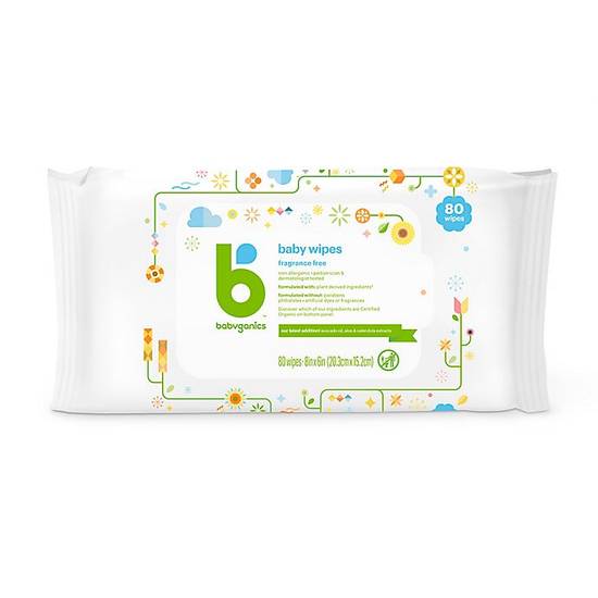 Order Babyganics™ 80-Count Fragrance-Free Baby Wipes food online from Buybuy Baby store, Mason on bringmethat.com