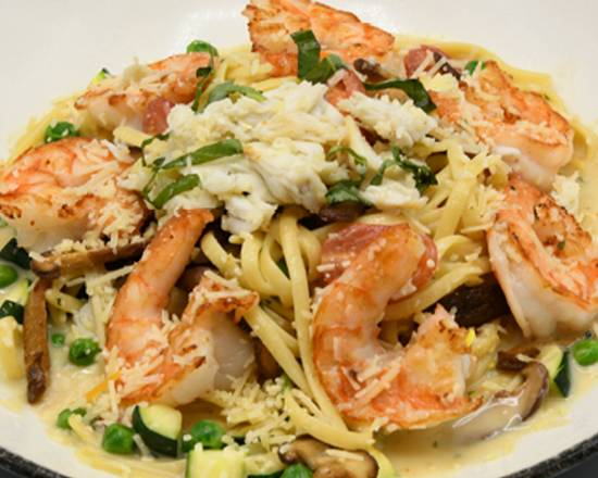 Order Shrimp & Crab Linguine food online from Mitchell's Fish Market store, Pittsburgh on bringmethat.com