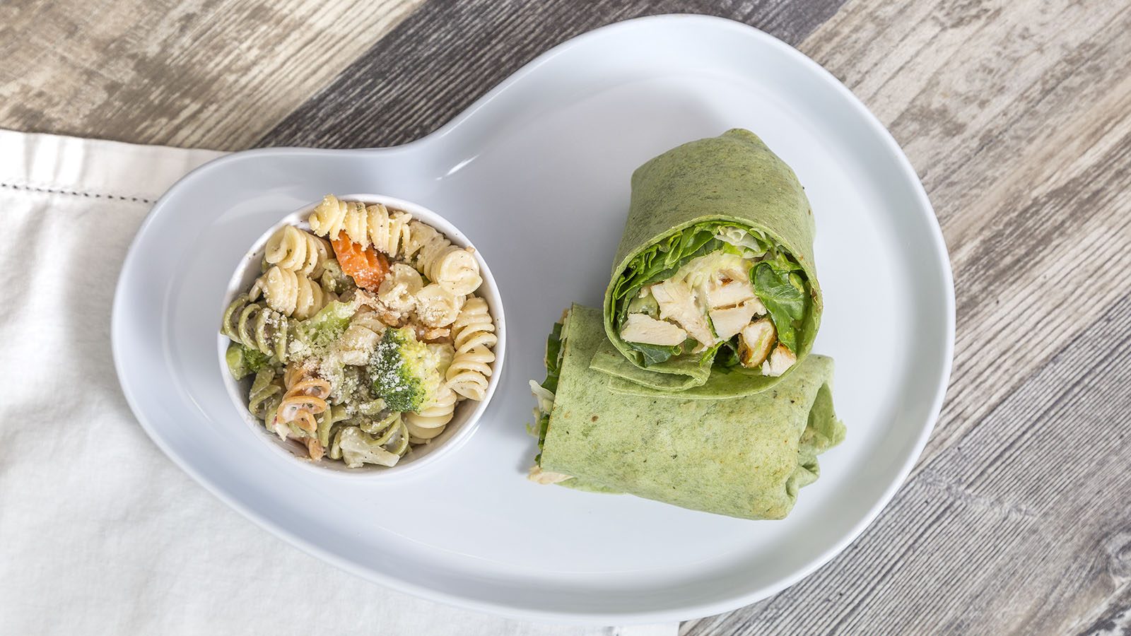 Order Chicken Caesar Wrap food online from Muscle Maker Grill store, Houston on bringmethat.com