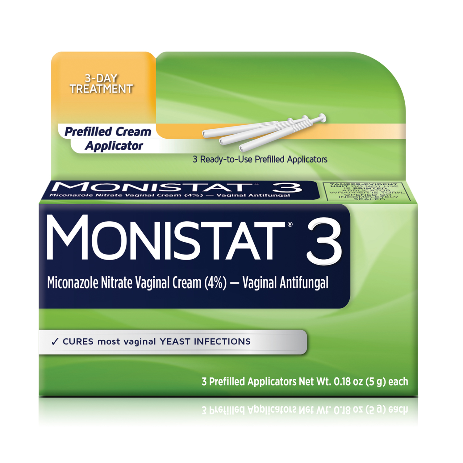 Order MONISTAT 3-Dose Yeast Infection Treatment, 3 Prefilled Cream Applicators food online from Rite Aid store, MILLER PLACE on bringmethat.com