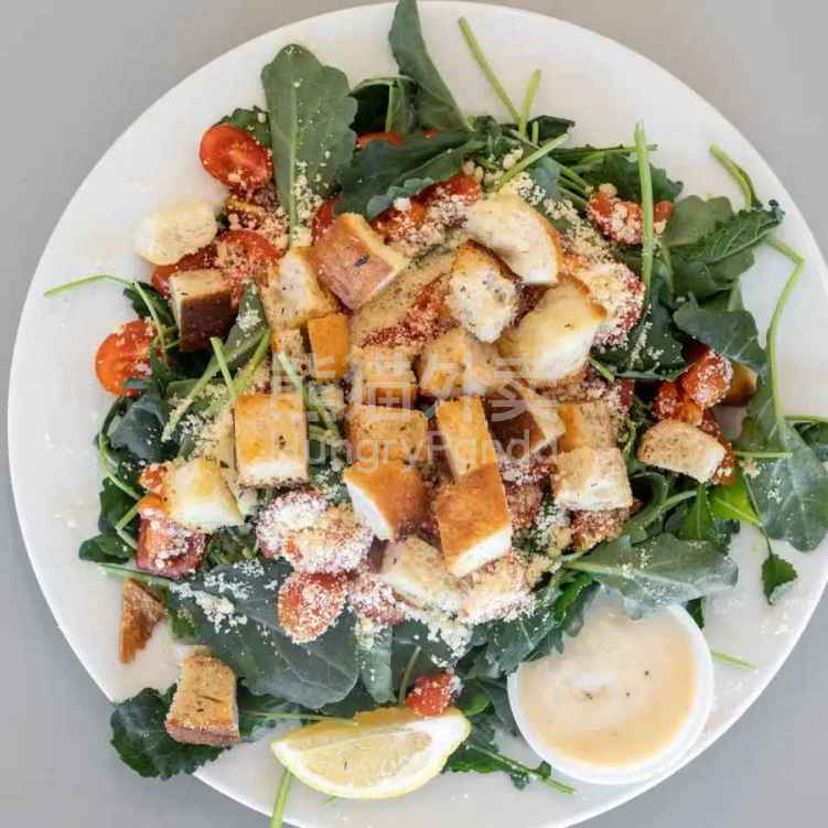 Order Kale Caesar Salad (160oz) - Serves 5 food online from La Boulangerie San Francisco store, Irvine on bringmethat.com