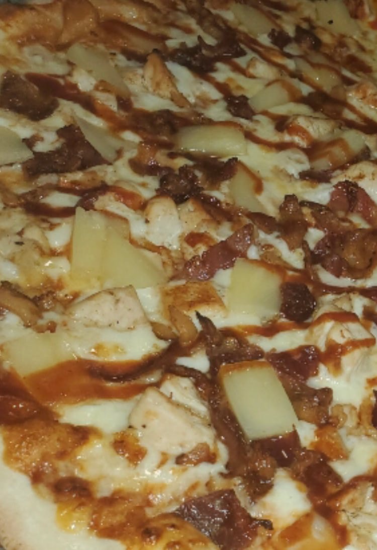 Order BBQ Bacon Pizza - Small 12'' food online from Buffalo House store, Philadelphia on bringmethat.com