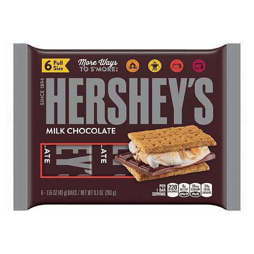Order Hershey's Milk Chocolate 6 PK food online from Walgreens store, Clinton on bringmethat.com