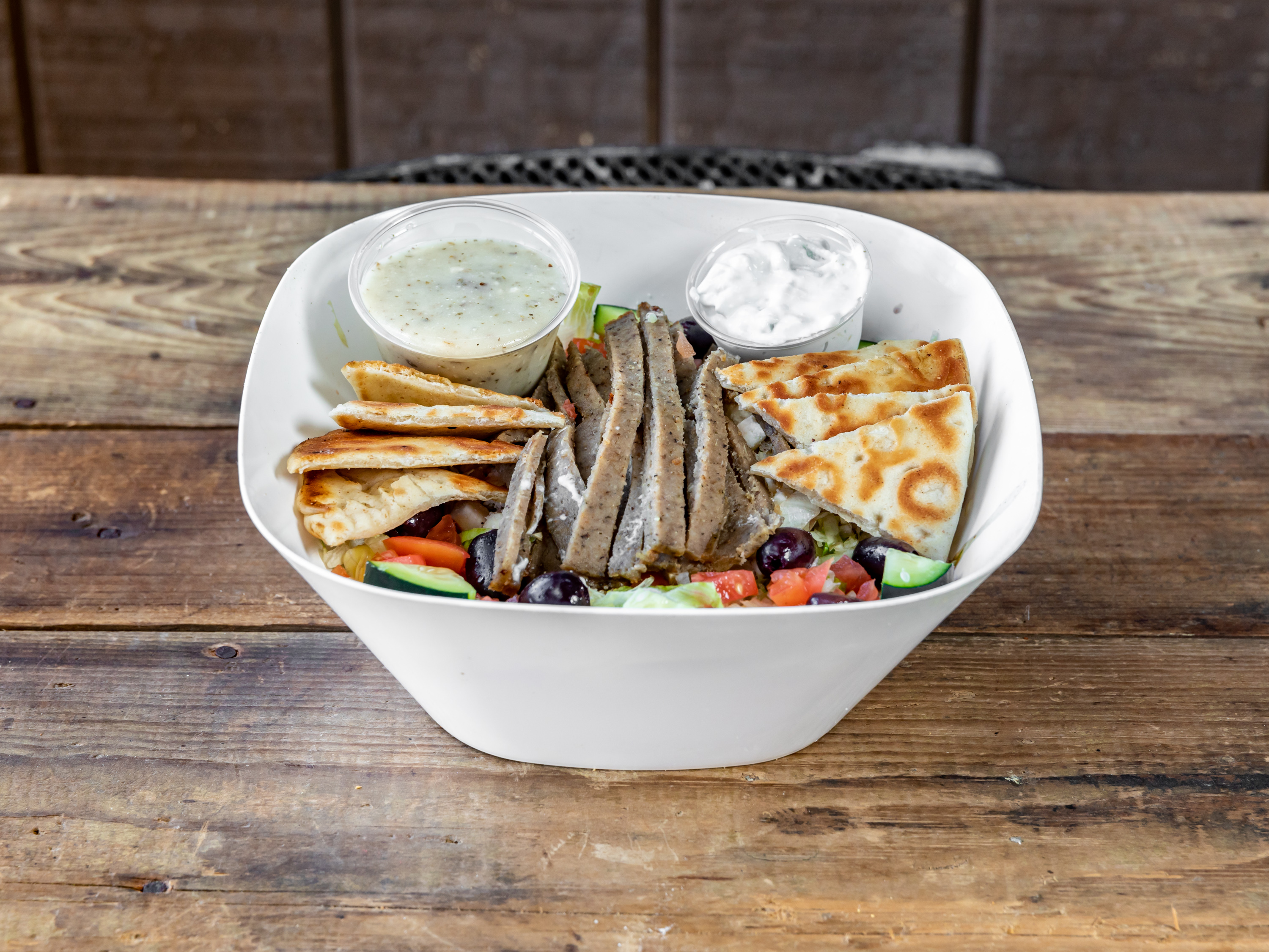 Order Gyro Salad food online from The Rig store, Warren  on bringmethat.com