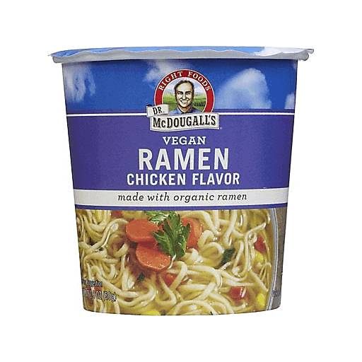Order Dr. McDougall's Chicken Ramen Big Soup Cup (1.8 OZ) 40637 food online from BevMo! store, Milpitas on bringmethat.com