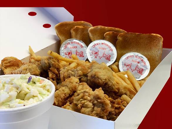 Order 18 pc Livers Family Feast food online from Lucky Wishbone store, Tucson on bringmethat.com
