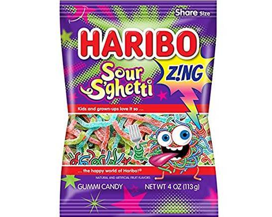 Order Haribo Sour S'ghetti 4oz food online from Central Liquor Market store, Los Angeles on bringmethat.com