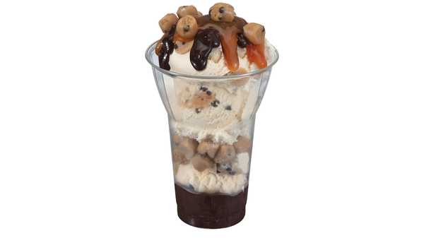 Order Chocolate Chip Cookie Dough Layered Sundae food online from Baskin Robbins store, Reston on bringmethat.com
