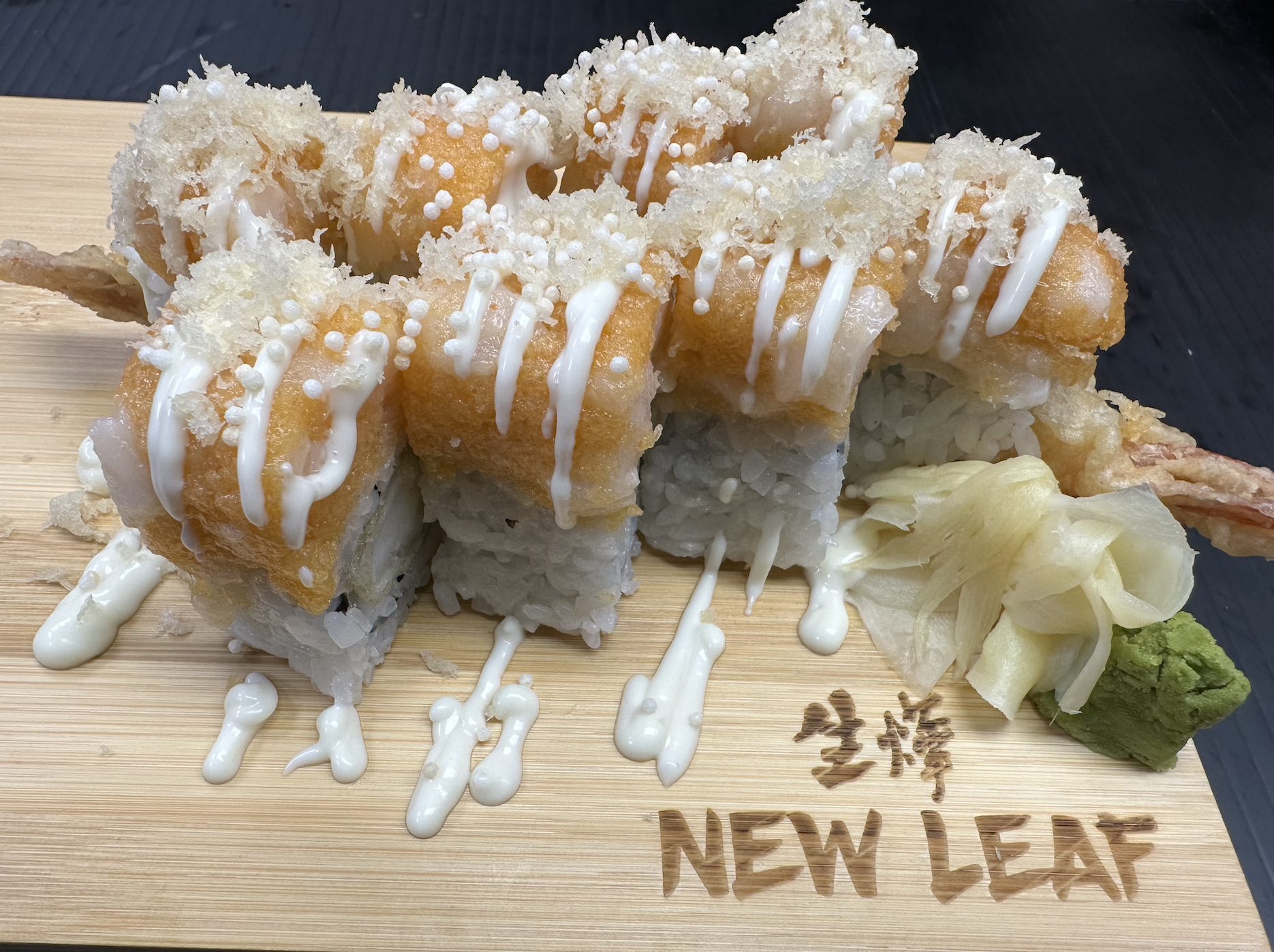 Order Snow Roll food online from New Leaf Chinese & Japanese Cuisine store, Philadelphia on bringmethat.com