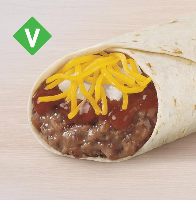 Order Bean Burrito food online from Taco Bell store, San Bernardino on bringmethat.com