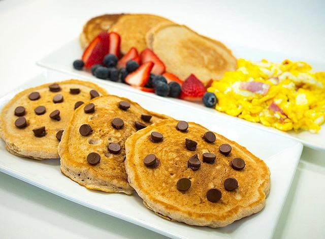 Order Triple Chocolate Pancakes food online from Brazilian Muscle Bowls store, Bakersfield on bringmethat.com