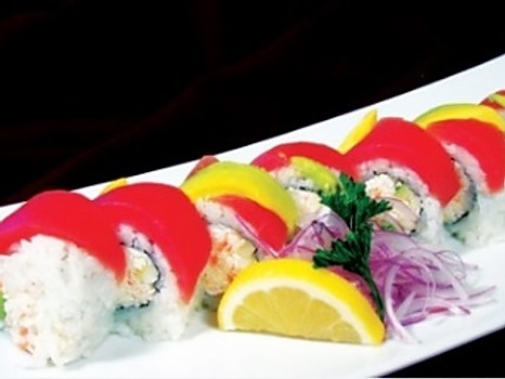 Order FR3. Red Dragon Roll food online from Hoshi Sushi store, Fullerton on bringmethat.com