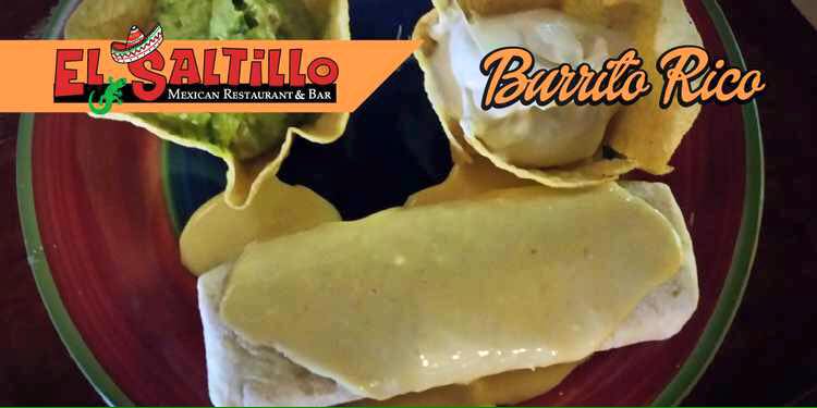 Order Burrito Rico food online from El Saltillo store, Biloxi on bringmethat.com