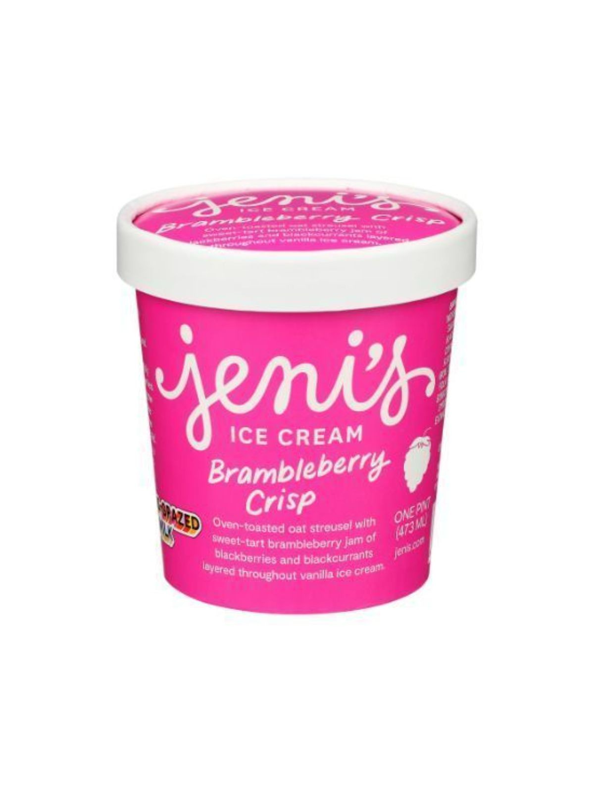 Order Jeni's Brambleberry Crisp Ice Cream (1 Pint) food online from Light Speed Market store, Los Angeles on bringmethat.com